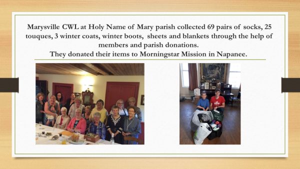Marysville CWL at Holy Name of Mary parish